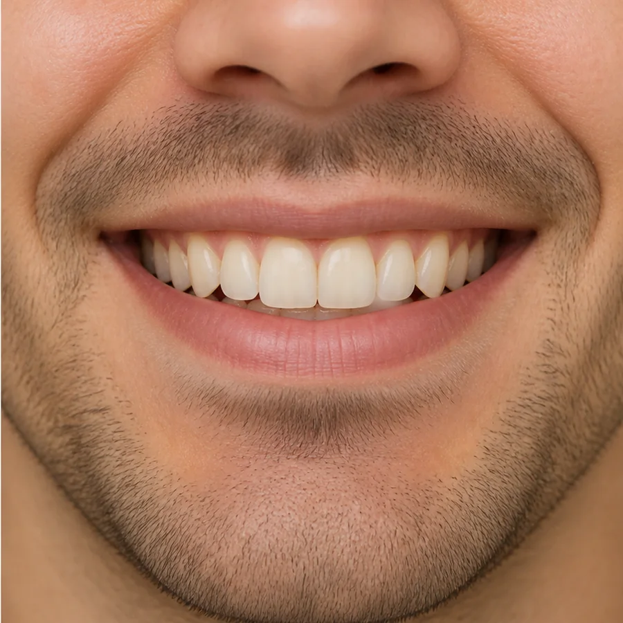 Digitally created after illustration for rotated incisor