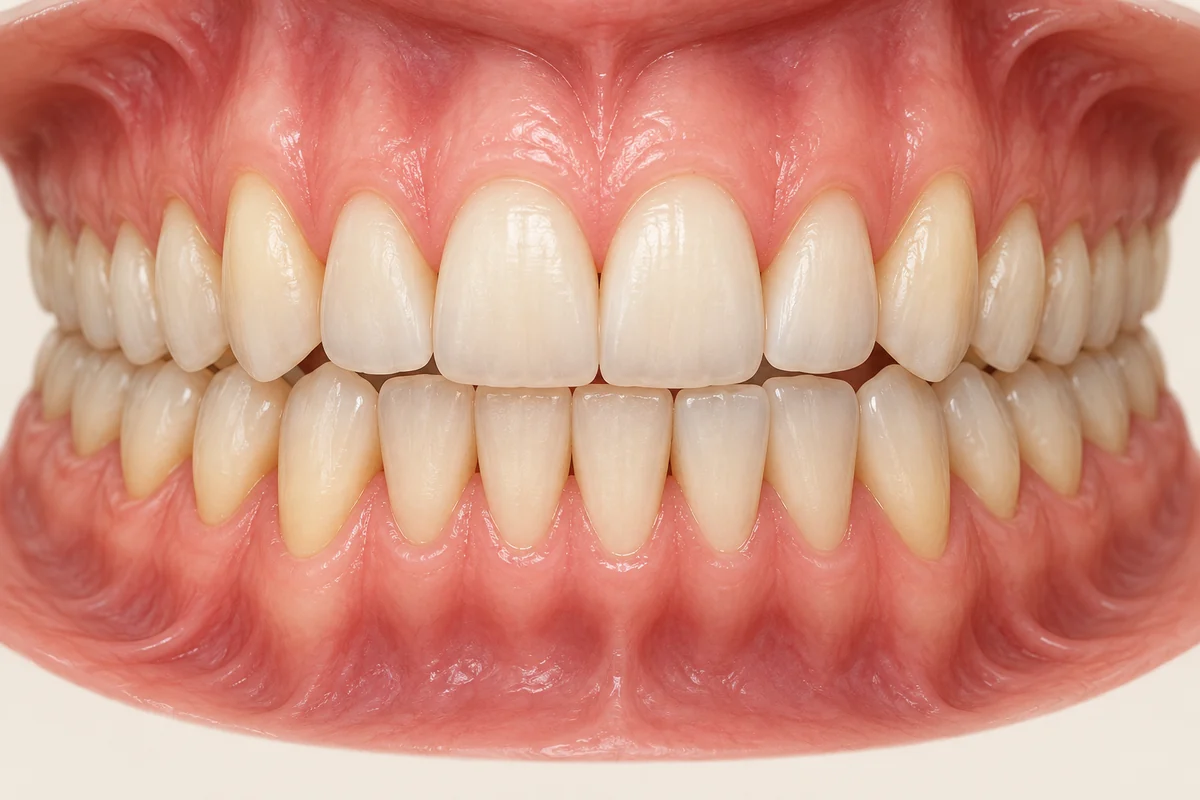 3D educational illustration of midline misalignment